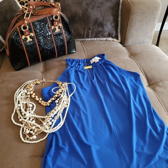 MICHAEL Michael Kors Tops - NWT MICHAEL Michael Kors Cobalt T-Back Top
